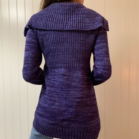 Women’s Cowl-Neck Cardigan - Picture 4 of 6